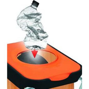 Vepabins - Roskakori EKOthinks 2 - Sininen/Oranssi - Metalli - 260 L - Lajittelu