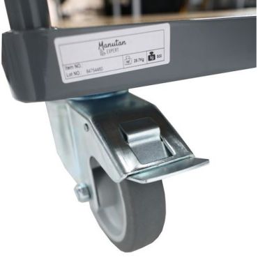 Manutan expert - Vaunu verkkopäädyllä 1286x813 mm 500 kg tpr-pyörät