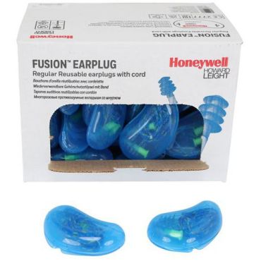 Howard Leight - Korvatulpat Fusion M/L - 50 paria - Uudelleenkäytettävät TPE-tulpat - Melunvaimennus 28 dB