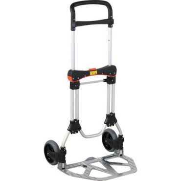 Alumiinikärry H003 - Nokkakärryt 200 kg - Kokoontaitettava umpikumi-pyörät kevyt 10.7 kg