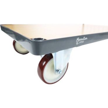 Manutan expert - Vaunu verkkopäädyllä 1083x613 mm 500 kg pu-pyörät