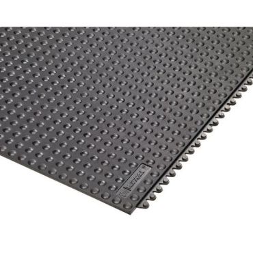Notrax - Kestävä modulaarinen mattolaatta - Musta 91x91x1,3 cm - Ergonominen ESD-vaimennus