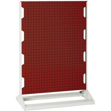 Bott - Työkaluteline Perfo - Vaaleanharmaa/Punainen - 1000x1450mm - 4 muovitaskua