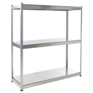 Manutan expert - Manutan rapid 1 -hyllystö 1 980 x 2 440 x 915 3 sinkittyä metallihyllyä