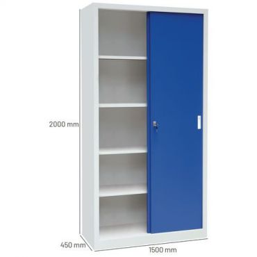 Manutan expert - Kaappi ch 200x150x45 sininen/harmaa