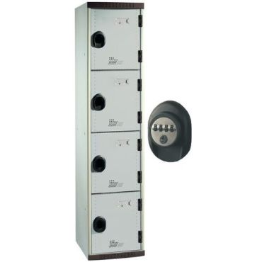 Acial - 4 osastoinen monobloc-kaappi 1 osio k1800xl400xs500 koodi harmaa