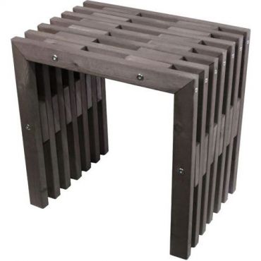 Hillerstorp - Penkki d-bench 45 cm sisä- ja ulkokäyttöön harmaa