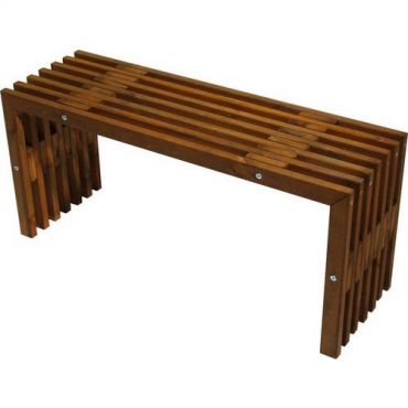 Hillerstorp - Penkki d-bench 100 cm sisä- ja ulkokäyttöön ruskea