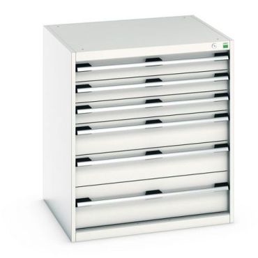Bott - Cubio-kaappi 6 laatikolla - 900x800x750 mm - Teräs - Harmaa