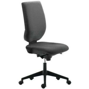 Manutan Expert - Toimistotuoli Cosmic - Musta kangas - Ergonominen - 110 kg maksimikuorma