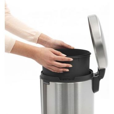 Brabantia - Roskakori polkimella newicon 12l matta ruostumatonta terästä - brabantia