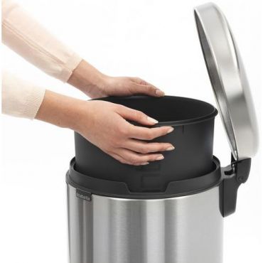 Brabantia - Roskakori polkimella newicon 20l matta ruostumatonta terästä - brabantia
