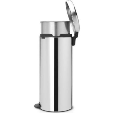 Brabantia - Roskakori polkimella NewIcon 30L - Ruostumaton teräs harmaa