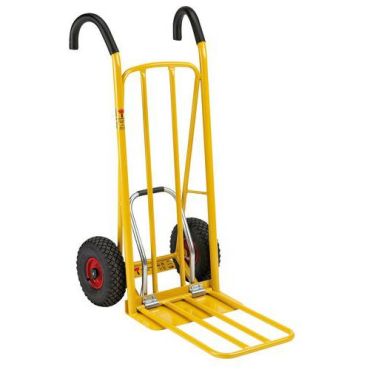 Kongamek - Varastokärry Easy-Tip - 250 kg - Taitettava kuormataso - Ilmakumipyörät