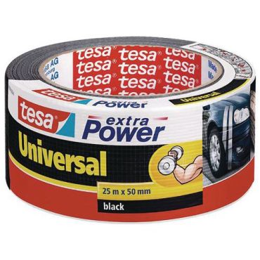Tesa Extra Power Perfect korjausteippi 25 m x 50 mm musta