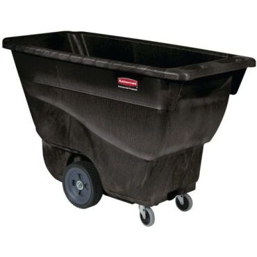 Rubbermaid - Kippiastia 0,4 m3 - Musta - 400 L tilavuus - 4 pyörää - Muovi