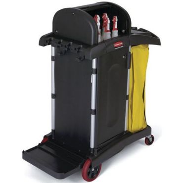 Rubbermaid - Puhdistuskärry Hygen terveydenhuoltoon - Musta - 128 L tilavuus - Polypropeeni