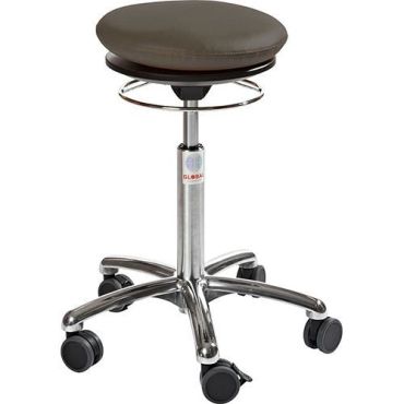 Global Professional Seating - Pyörällinen Pilates Air seat keinonahka musta - Säädettävä korkeus 52-71 cm - Ekologinen