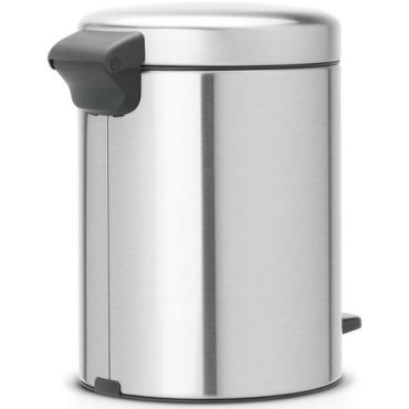 Brabantia - Roskakori polkimella NewIcon 5L matta ruostumatonta terästä - Vaaleanharmaa