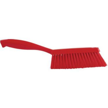 Vikan - Pieni käsiharja 330 mm - Punainen ergonominen kahva - Joustavat harjakset