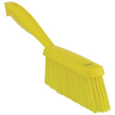 Vikan - Pieni käsiharja 330 mm - Joustavat harjakset keltainen ergonominen kahva