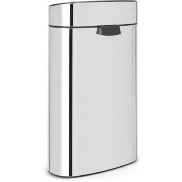 Brabantia - Roskakori Touch Bin 40L Soft-Touch - Ruostumaton teräs - Tilavuus 40L - Saranoidulla kannella