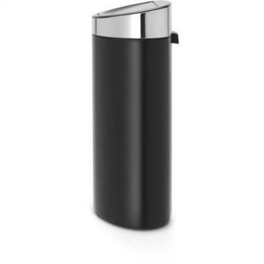 Brabantia - Roskakori Touch Bin 40L Soft-Touch mattamusta - Ruostumaton teräs - Tilava ja tyylikäs