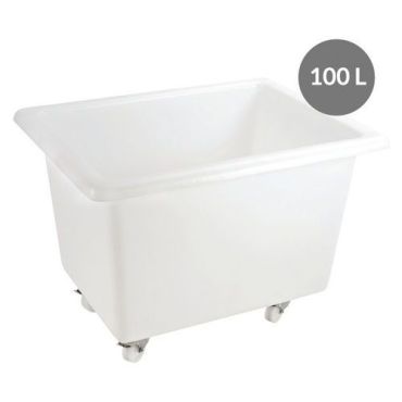 Gilac - Syvä säiliö 100 l - 2 kiinteää pyörää 2 kääntyvää jarrulla