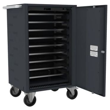 Robur Safe - Latausvaunu TSS1200 koodilukolla 10 hyllyä teräs musta