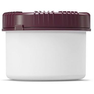 Curtec - Muovipurkki Packo 0,5 L - Valkoinen - HACCP-hyväksytty kierrätettävä