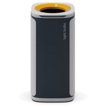 Mbg Sweden - Jätteiden lajittelusäiliö Wastee 60 L - Kansi keltainen runko musta/harmaa - ABS - Kääntyvä