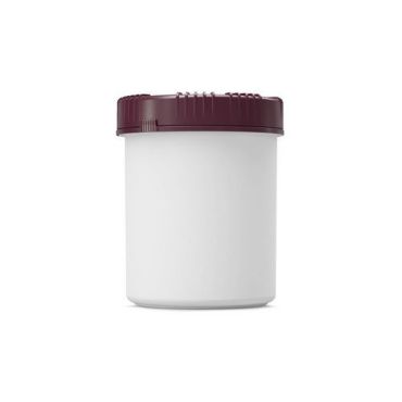 Curtec - Muovipurkki Packo 1,5 L - Valkoinen - HACCP-hyväksytty kierrätettävä
