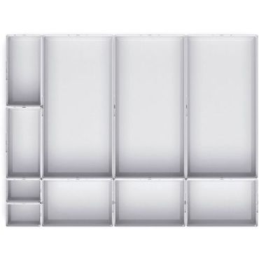 Bott - Säilytyslaatikko Cubio EKK-65100 - 10 lokeroa vaaleanharmaa 650x525x100 mm