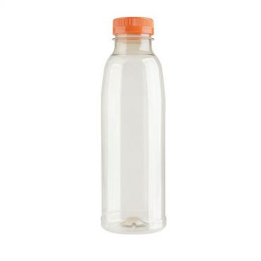 Bunzl - 500 ml:n pet-pullo + oranssi korkki