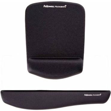 Fellowes - Ergonominen rannetuki näppäimistölle pluschtouch - musta