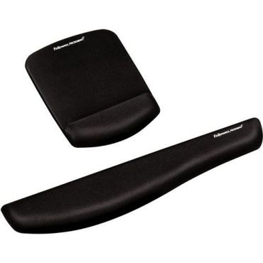 Fellowes - Ergonominen rannetuki näppäimistölle pluschtouch - musta