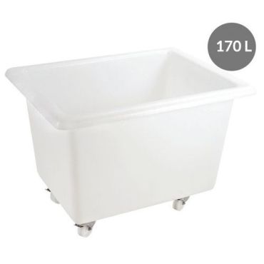 Gilac - Syvä säiliö 170 l - 2 kiinteää pyörää 2 kääntyvää jarrulla