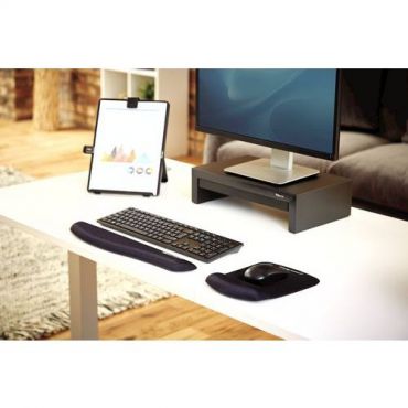 Fellowes - Plushtouch -ergonominen hiirimatto rannetuella musta