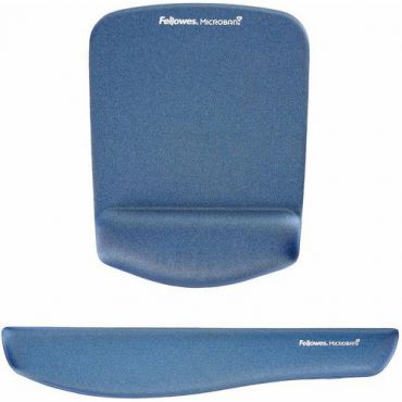Fellowes - Ergonominen rannetuki näppäimistölle pluschtouch - sininen