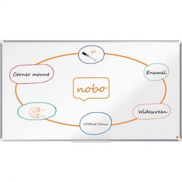 Nobo - Premium plus emaloitu widescreen-whiteboard 155x87 cm