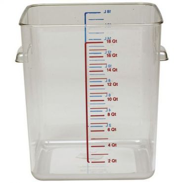 Rubbermaid - Neliönmuotoinen säilytyslaatikko 17 l läpinäkyvä