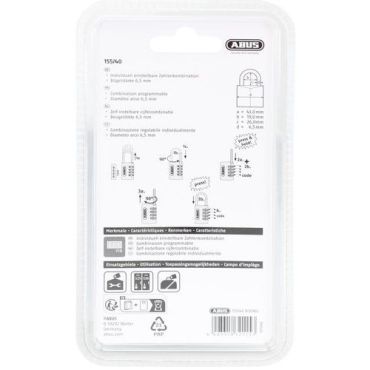 Abus - Riippuluko yhdistelmälukko abus 155/40 ø 6 mm
