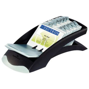Durable - VISIFIX desk - käyntikorttikansio musta/vaaleanharmaa 200 korttia