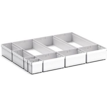 Bott - Säilytyslaatikko Cubio EKK-65100 - 10 lokeroa vaaleanharmaa 650x525x100 mm