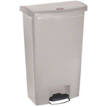 Rubbermaid - Roskakori slim jim step on front step muovia 68 litraa beige