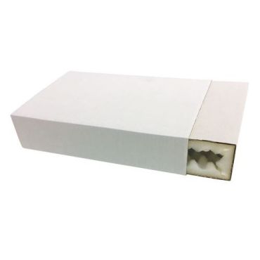 Kuljetuspakkaus pehmustettu 330x220x65mm - Suojaa herkkiä tuotteita - Valkoinen pahvipakkaus