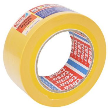 Tesa Tesaflex 4169 vinyyliteippi keltainen 50mm x 33m - PVC akryyliliima sopii herkille pinnoille