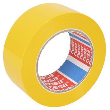Tesa Tesaflex 4169 vinyyliteippi keltainen 50mm x 33m - PVC akryyliliima sopii herkille pinnoille