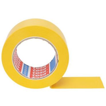 Tesa Tesaflex 4169 vinyyliteippi keltainen 50mm x 33m - PVC akryyliliima sopii herkille pinnoille