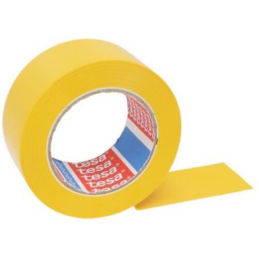 Tesa Tesaflex 4169 vinyyliteippi keltainen 50mm x 33m - PVC akryyliliima sopii herkille pinnoille